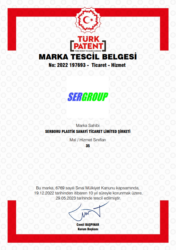 MARKA TESCİL BELGESİ